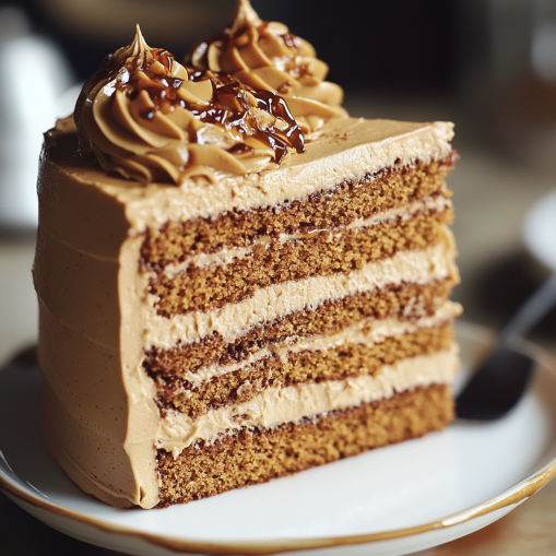 Delicious Caramel Coffee Buttercream Cake Recipe | Easy