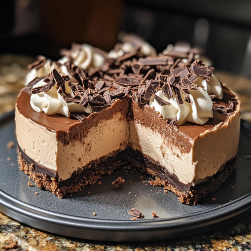 Triple Chocolate Mousse Cheesecake