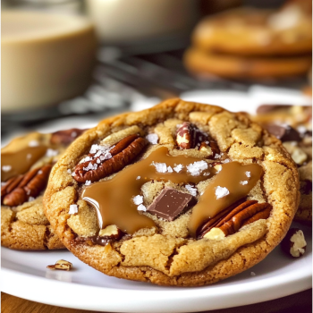 Salted Caramel Pecan Chocolate Chip Cookies – A Sweet &  Delight!
