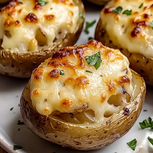 French Onion Stuffed Potatoes Recipe – Easy