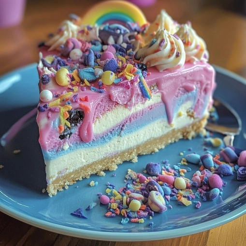 No Bake Unicorn Cheesecake – Easy & Magical Dessert easy

