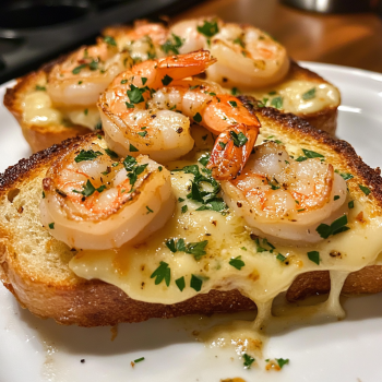 Cheesy Garlic Bread Shrimp Grilled Cheese Recipe – Easy & Delicious!

