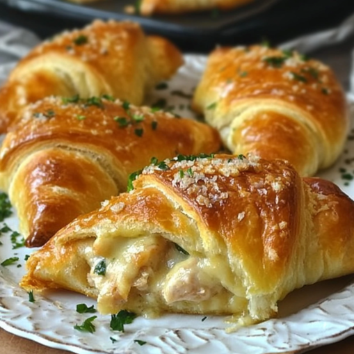 "Chicken Stuffed Crescent Rolls: Easy Recipe 