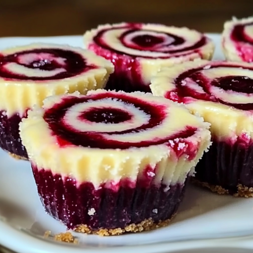 Delicious Berry Swirl Cheesecake Bites: A Creamy, Fruity Delight 