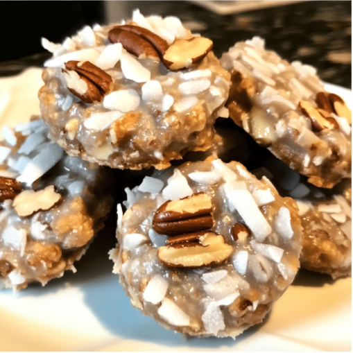 no-bake-pecan-coconut-praline-cookies