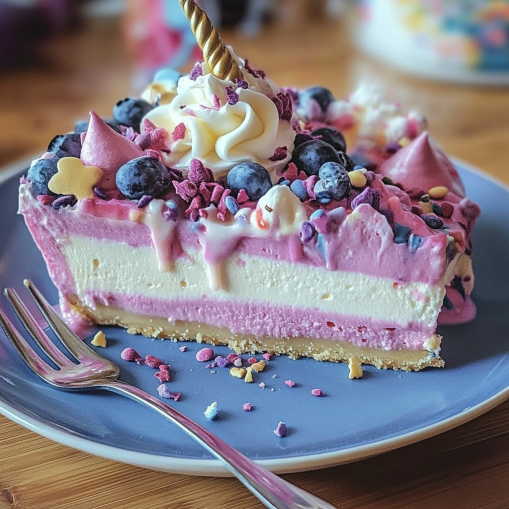 No Bake Unicorn Cheesecake – Easy & Magical Dessert Recipe