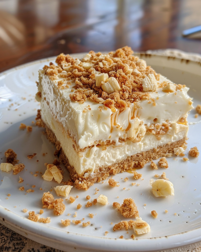 no-bake-banana-pudding-cheesecake-slice