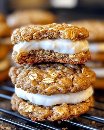 gingerbread-oatmeal-cream-pie-cookies
