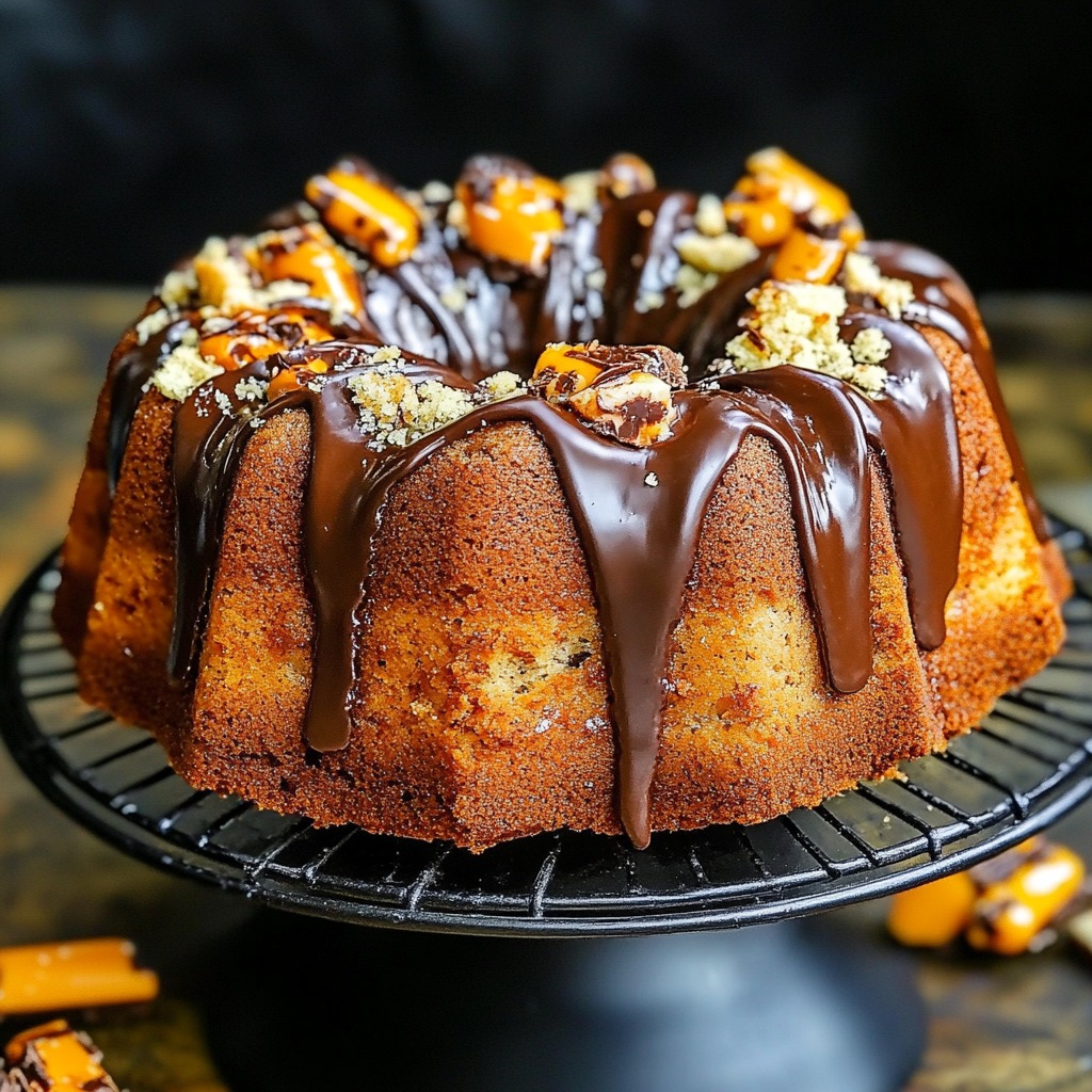 Easy Butterfinger Chocolate Bundt Cake – A Candy Lover’s Dream! 