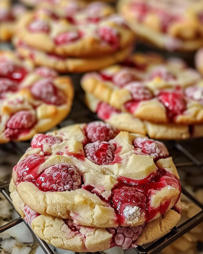 Raspberry Cheesecake Cookies
