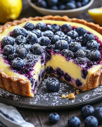 baked-blueberry-lemon-tart-recipe