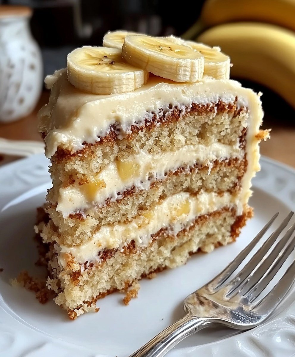 Heavenly Banana Cake with Cream Cheese Frosting