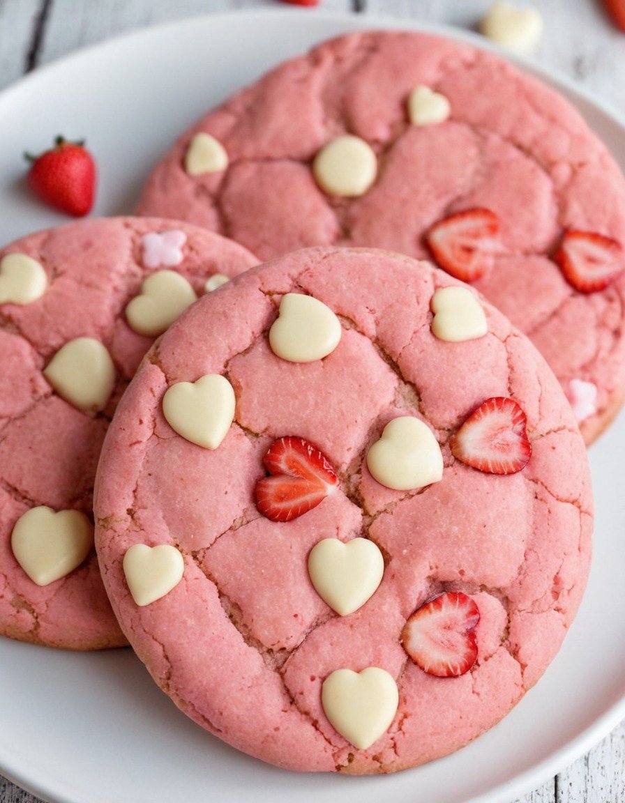 Valentine Strawberry Cookies Recipe