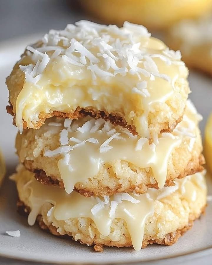 Lemon Coconut Cheesecake Cookie